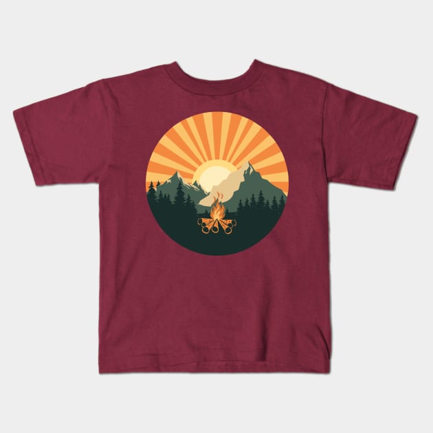 campfire Kids T-Shirt by Roshan